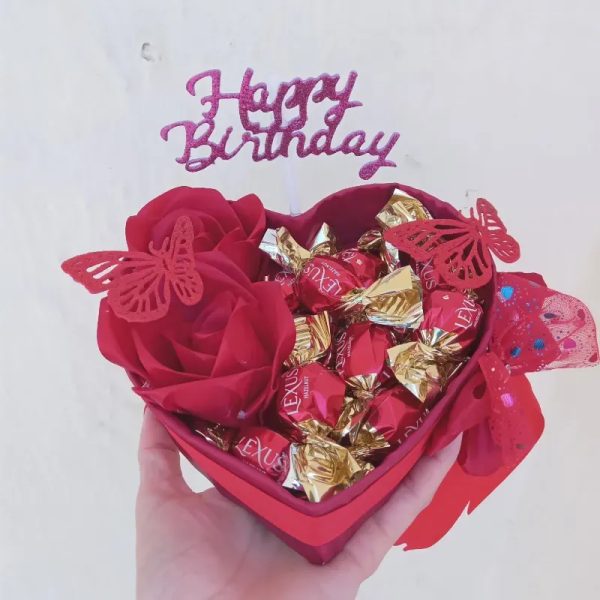 Mini corazón rojo
