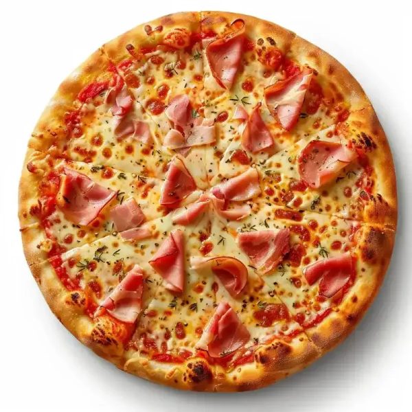 Pizza c/ Queso Blanco y Jamón Prensado