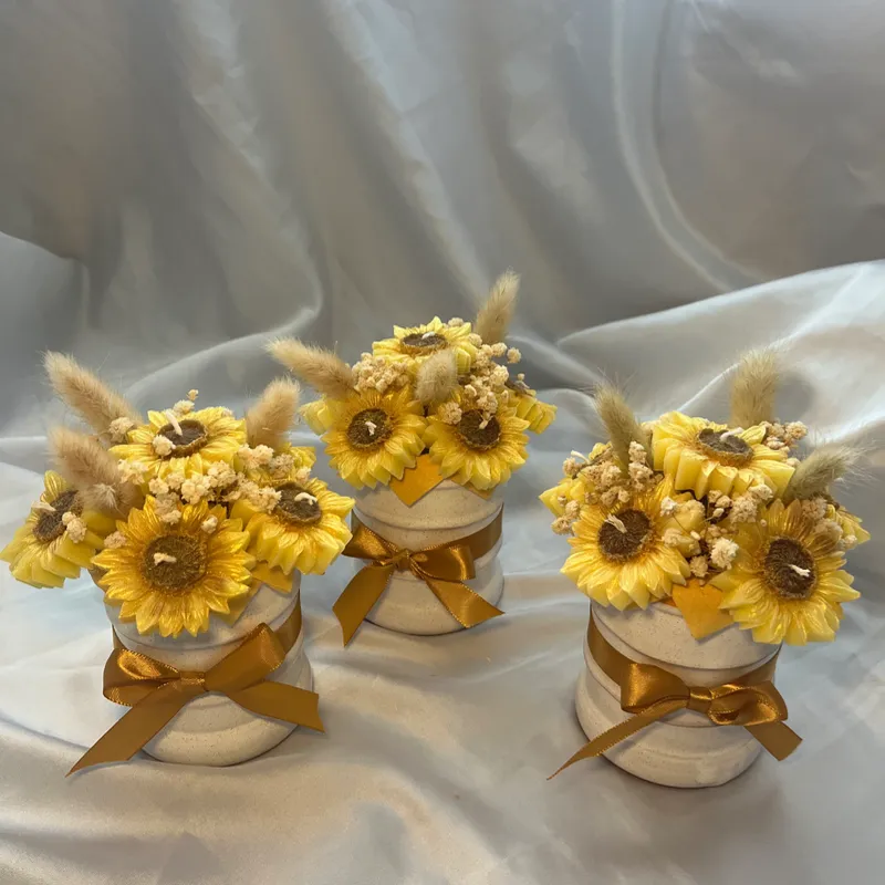 Jarra de girasoles 