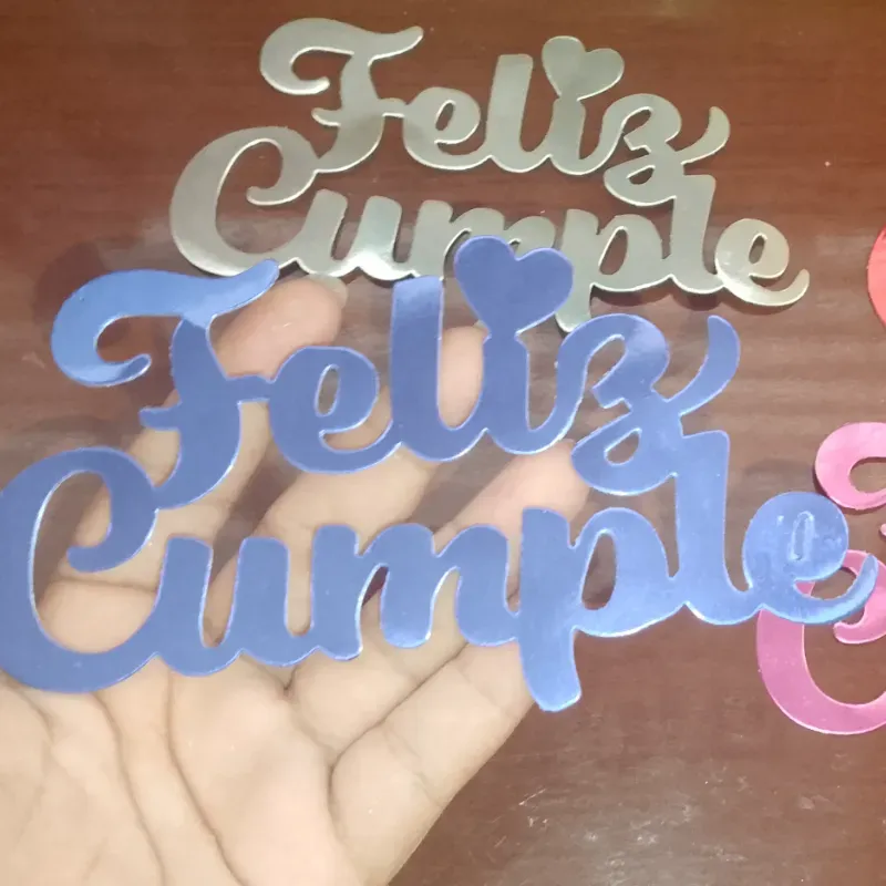 Topper de feliz cumpleaños 5x