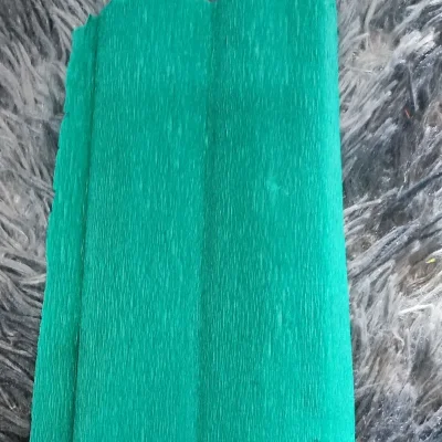 Papel crepé verde oscuro