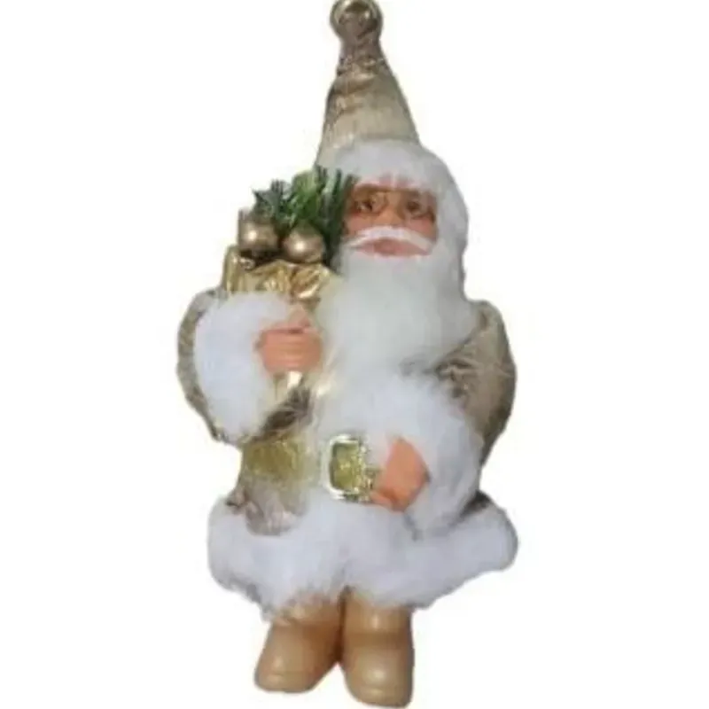 Adorno pequeño de Santa (dorado)