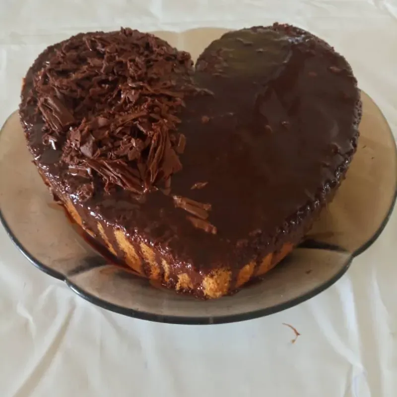 Panetela en forma de ❤️