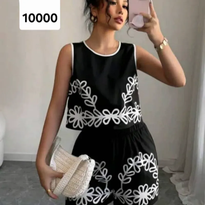 Conjunto de short negro