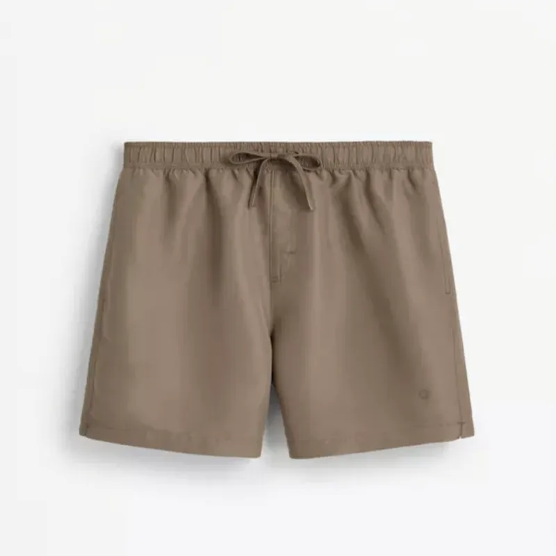 Shorts nylon marrón