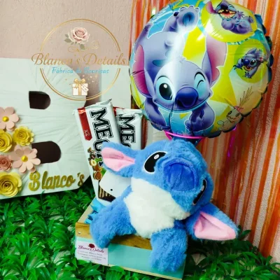 Caja de regalo con Stitch