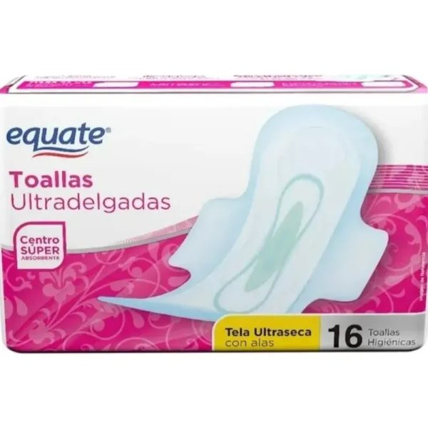 Toallas Femeninas Equate con alas