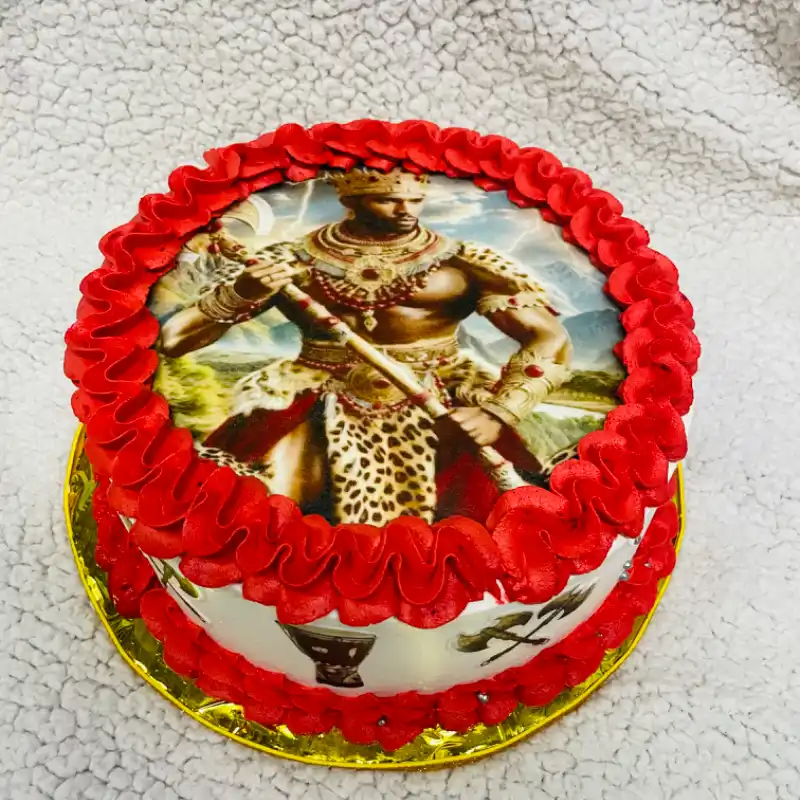 Pastel con imagen comestible