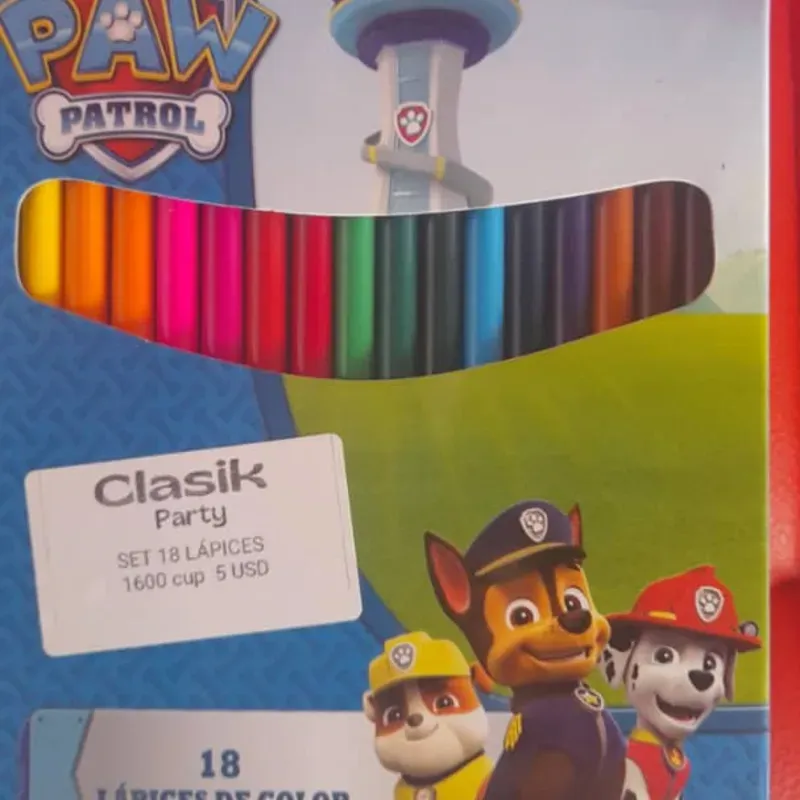 Set lapices colorear Patrulla canina