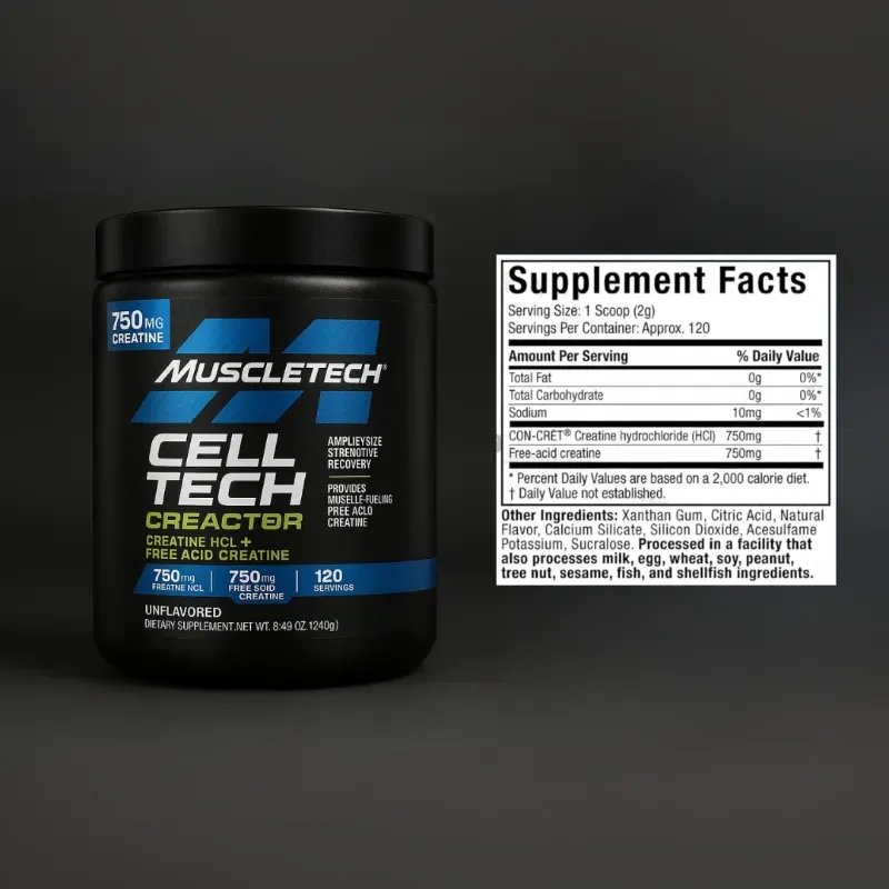 Creatina celltech creactor MUSCLETECH 120 serv