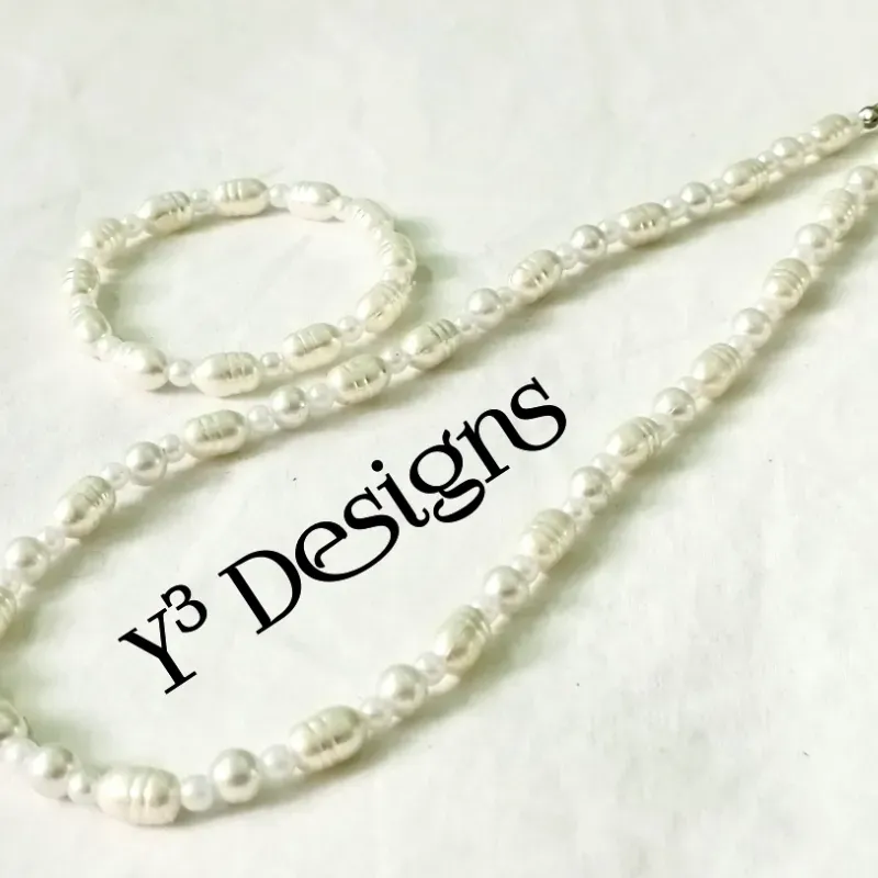 Juego d Perlas Ovaladas.