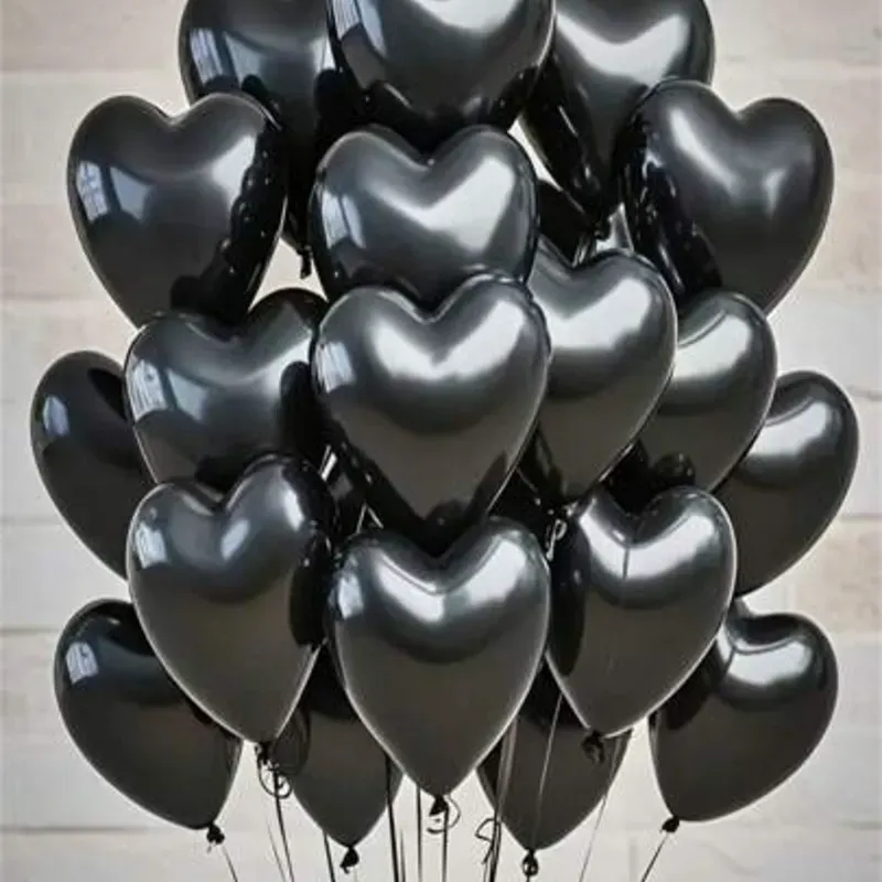 Globos de latex en forma de corazon
