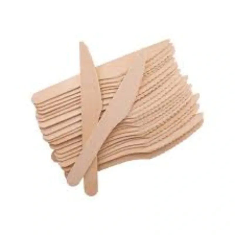 Cuchillo desechable  madera Huhtamaki 165 mm 1X10X250 unid c(57483)