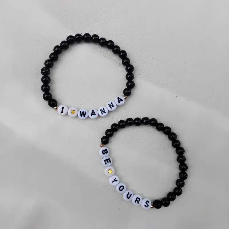 Pareja de pulseras "I wanna be yours"
