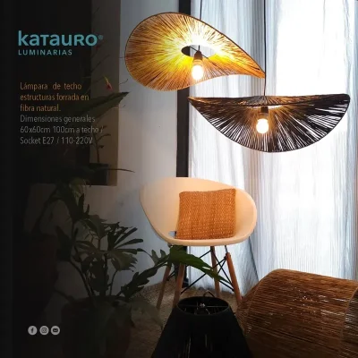 Lámpara tejida SOMBRERO