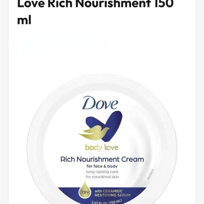 Dove Crema facial y corporal de noche