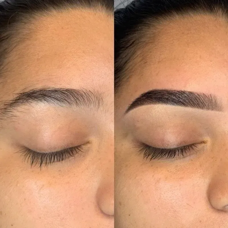 Diseño de cejas y pigmentación con henna