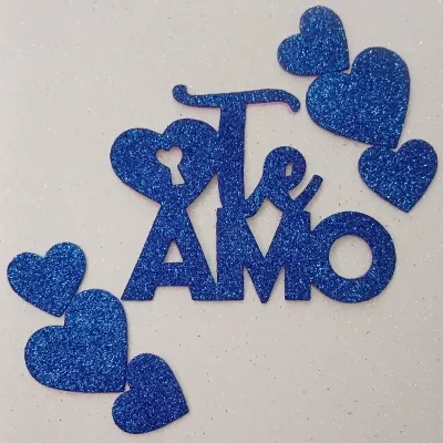 Letrero de "Te Amo con  "