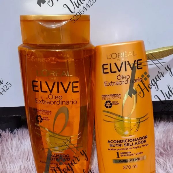 Juego d shampo 680ml y acondicionador 370ml Óleo