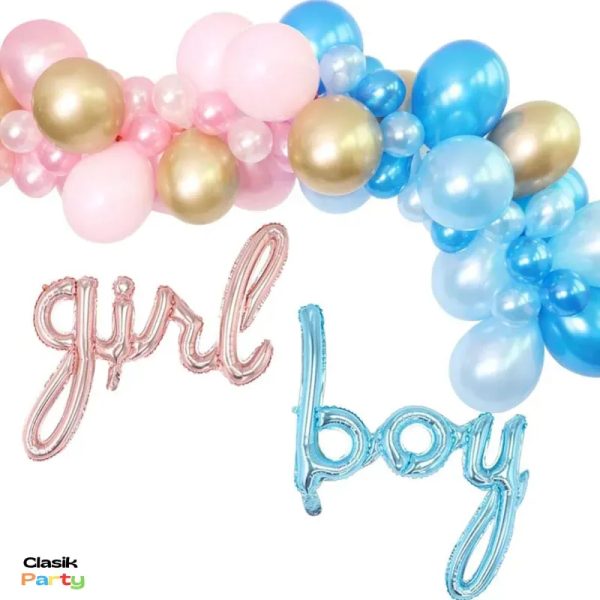 Set de globos 19 piezas Niña Niño