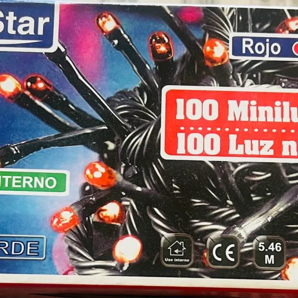 Luz Para Navidad Roja 5.46 m cdg 014