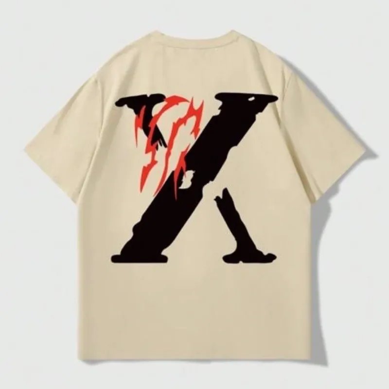 Manfinity EMRG Camiseta de manga corta con cuello redondo y estampado casual para hombre de talla grande