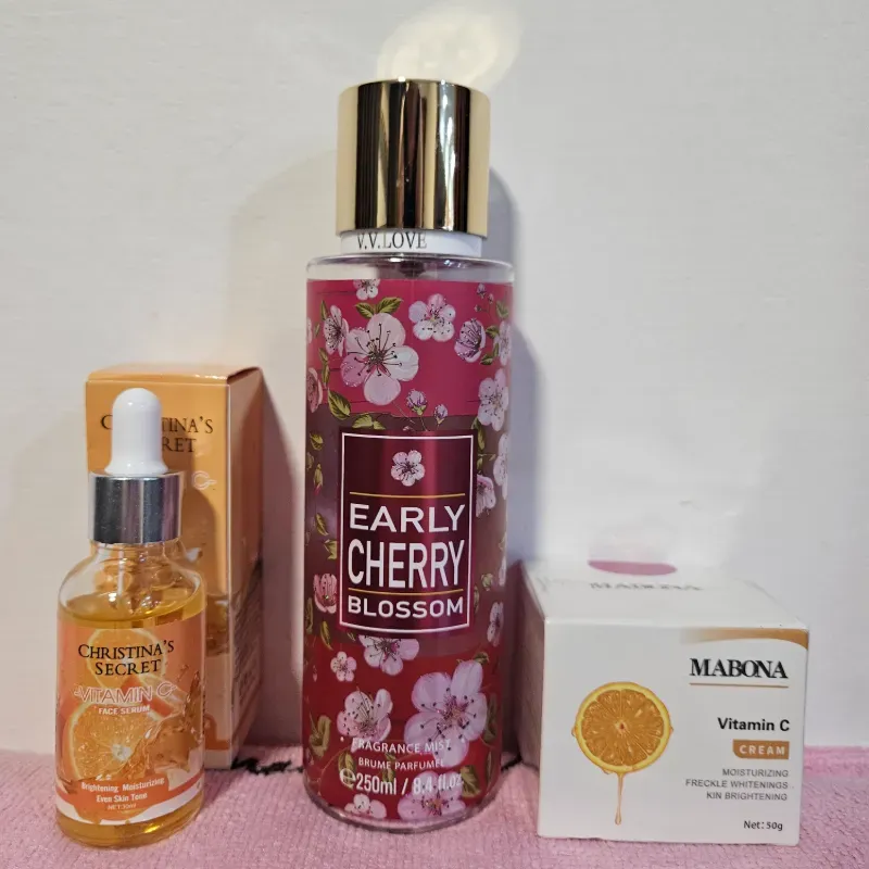 Colonia,  Sérum y Crema hidratante con Vitamina C