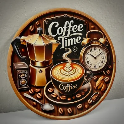 Disco de vinilo personalizado con temática de café.☕️