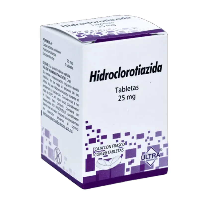HIDROCLOROTIAZIDA 20TAB 25mg