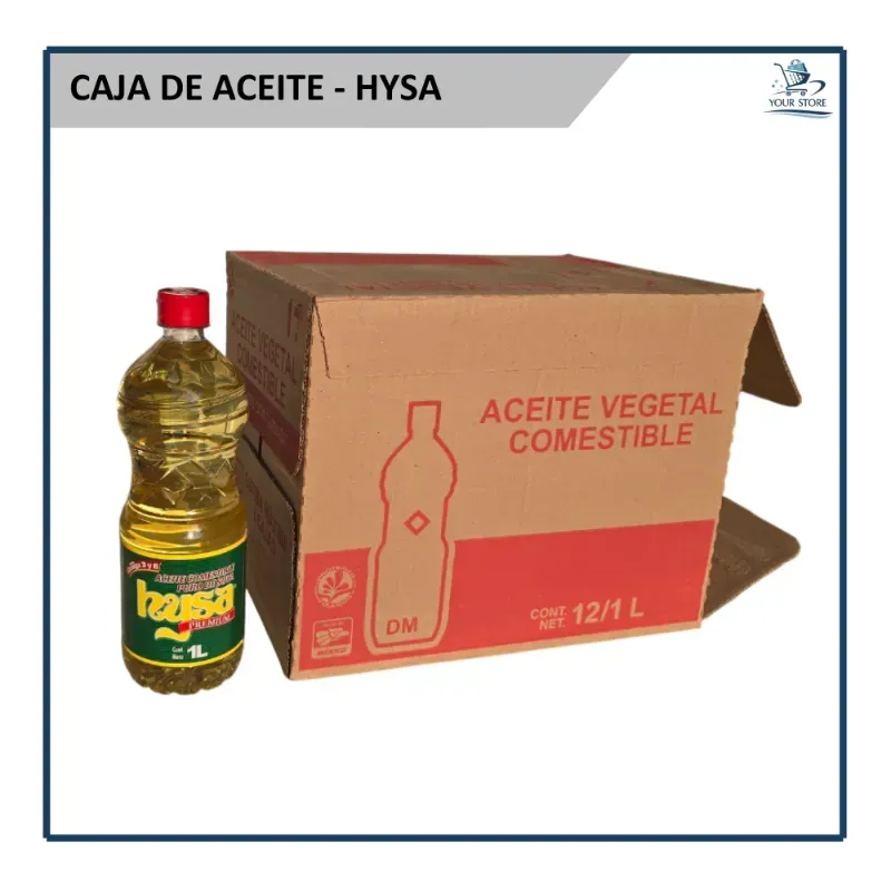 Caja de Aceite de Soya - Hysa 12u (1L)