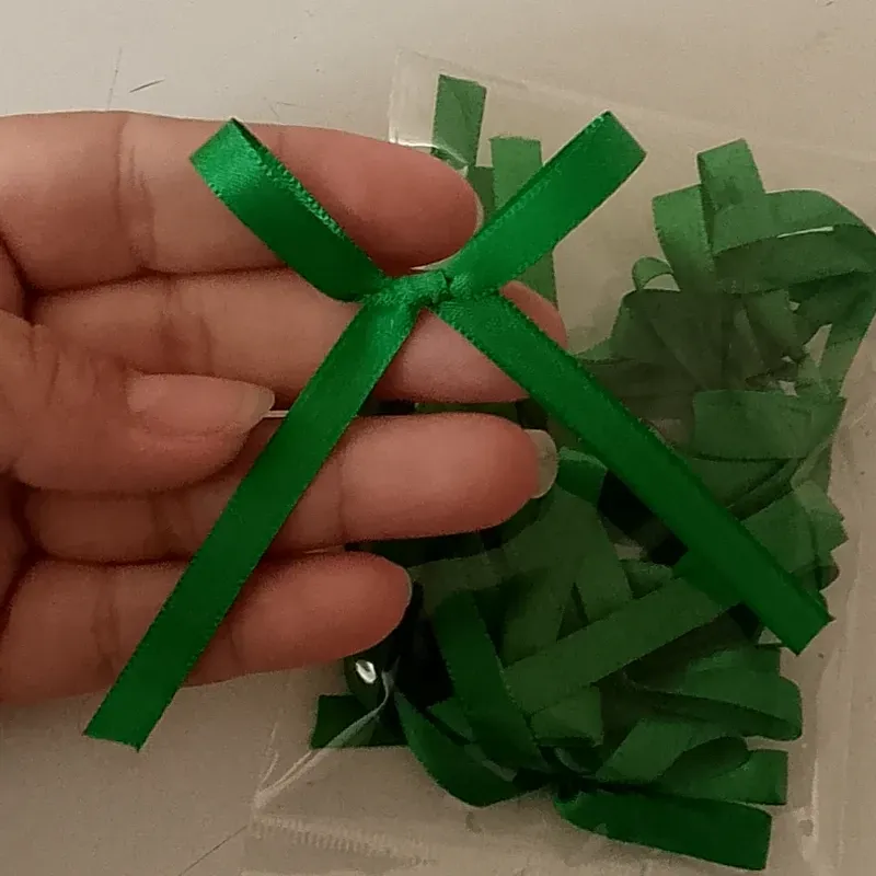 Set de lazos verde brillante 15x