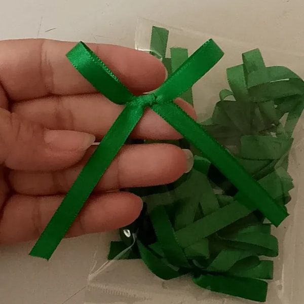 Set de lazos verde brillante 15x