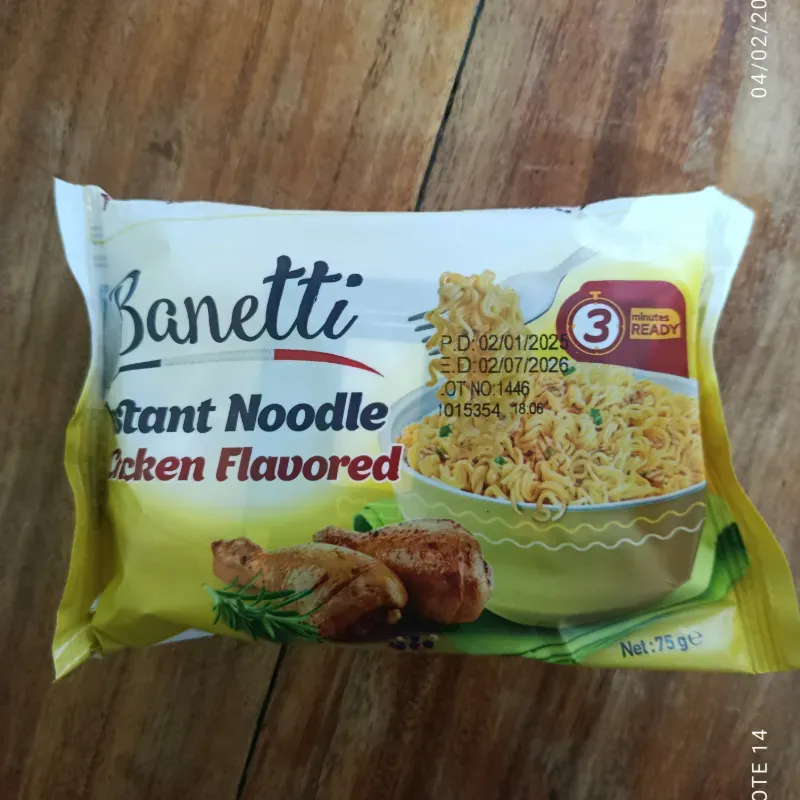 Sopa instantánea de pollo