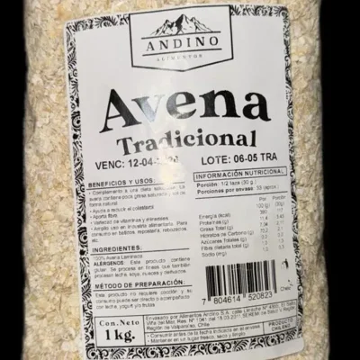 Avena Tradicional Andino 1 kg.