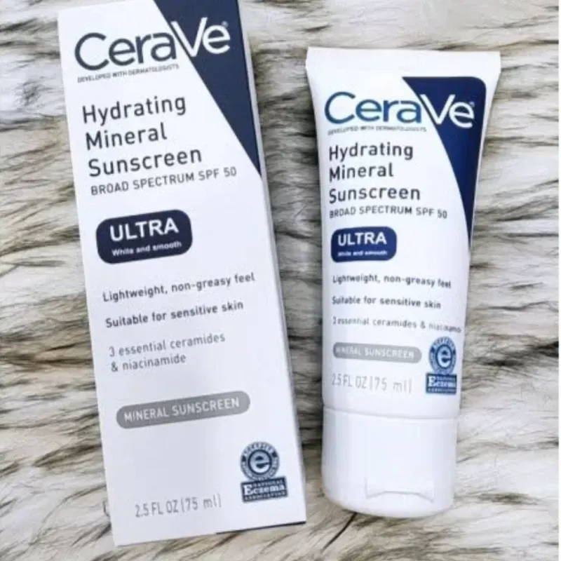 Protector solar mineral hidratante FPS 50 DE AMPLIO ESPECTRO ULTRA BLANCO Y SUAVE