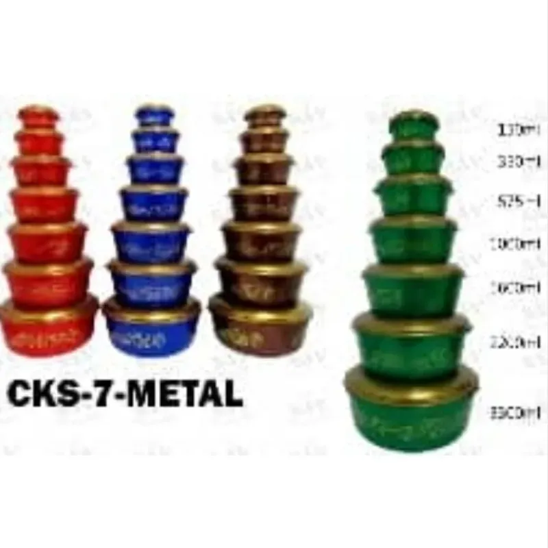 Set de 7 pozuelos plásticos