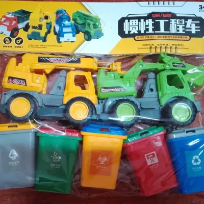 Set de Grúa con Cesto de Basura ️️