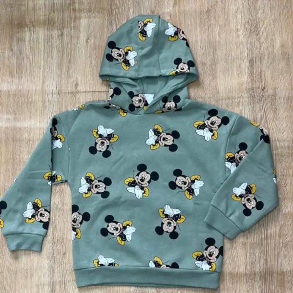 Abrigo con Mickey Mouse color verde