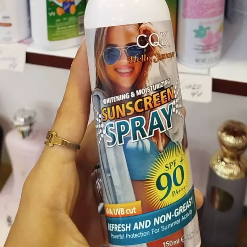 Protector solar en spray no graso