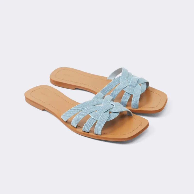 Sandalias planas de tiras