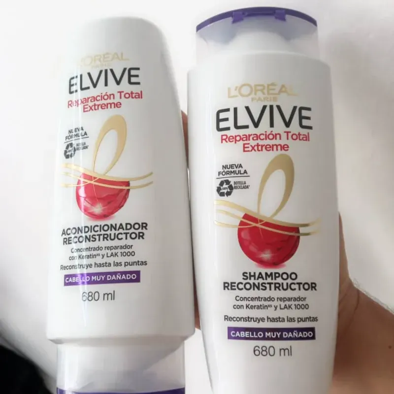  Elvive Loreal Paris Reparación Total Extreme – Set de Shampoo & Acondicionador