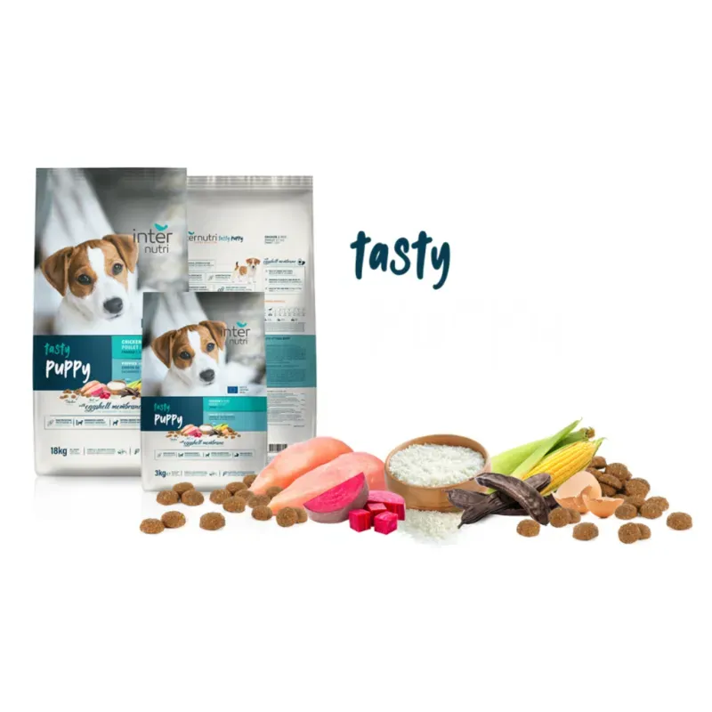 INTERNUTRI TASTY PUPPY . Pienso para cachorros 18kg de 90.00 USD a 80.00 USD