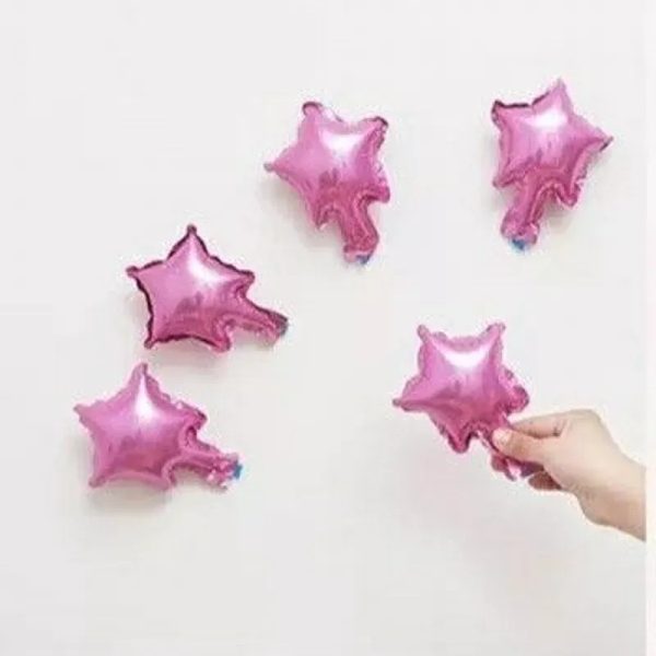 Globo estrella rosada 5"
