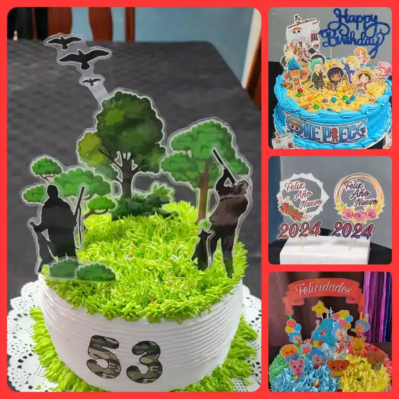 Toppers Plastificados