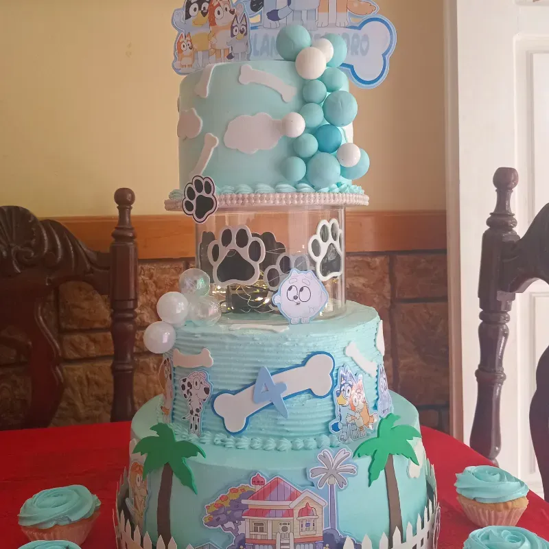 Pastel temática Blue