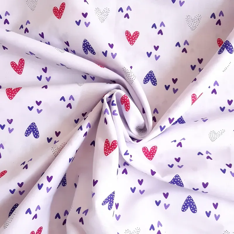 dacron blanco corazones