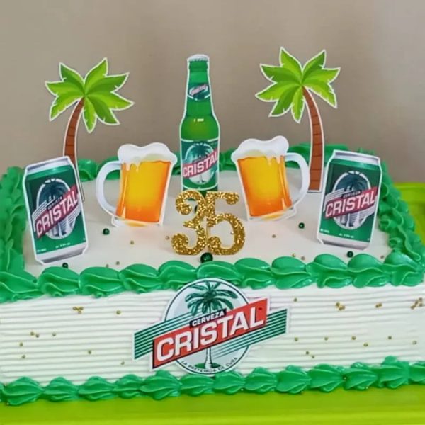 Cake media bandeja 