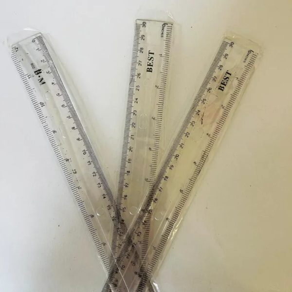 Regla transparente 30 cm