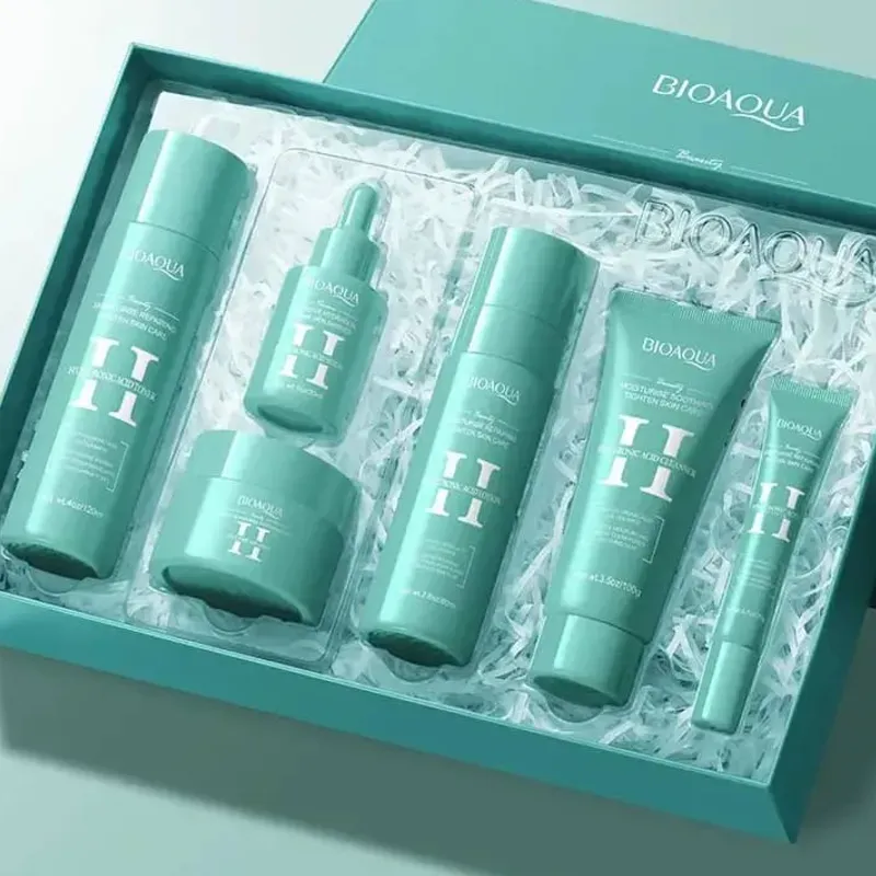 SET DE 6PCS P/SKIN CARE DE ÁCIDO HIALURONICO | BIOAQUA