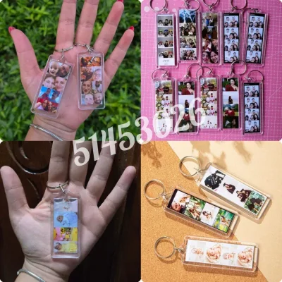 Llaveros de acrílico ( 6 a 8 fotos)